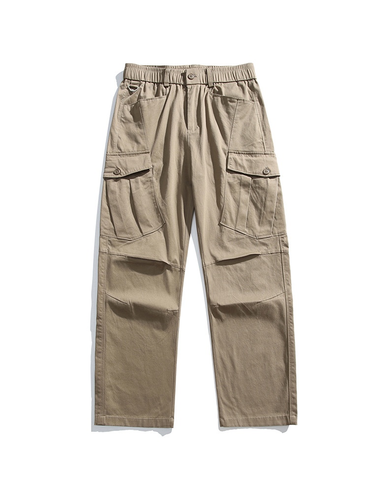 Functional Pleated Multi-Pocket Casual Men's Cargo Pants