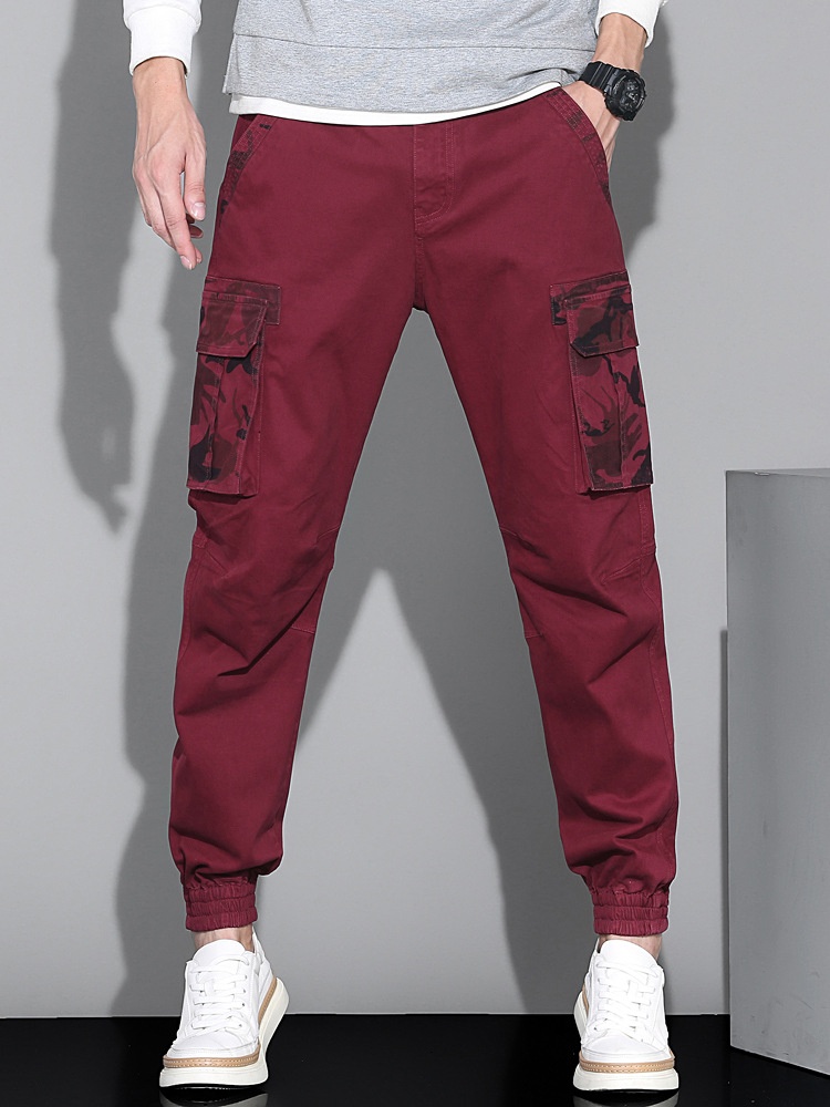 Slim Fit Camouflage Multi-Pocket Men's Cargo Pants for Casual Streetwear