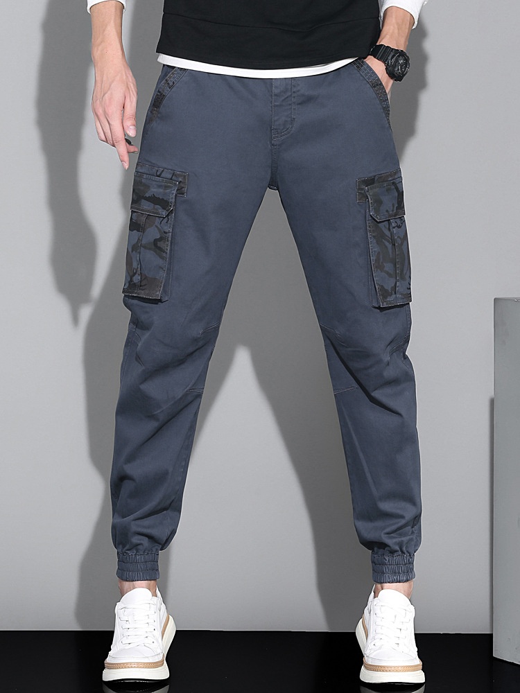 Slim Fit Camouflage Multi-Pocket Men's Cargo Pants for Casual Streetwear