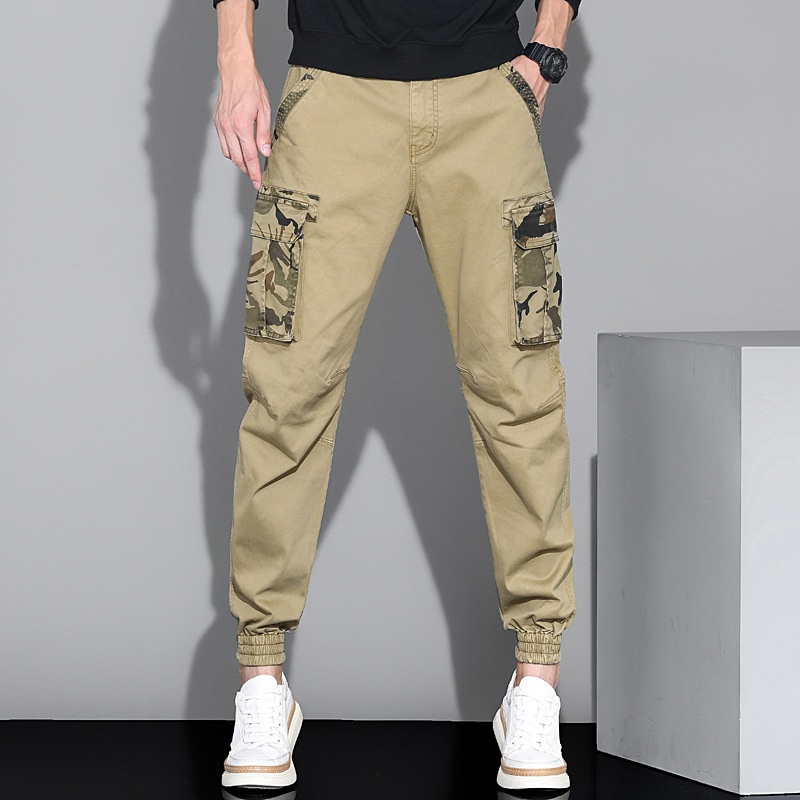 Slim Fit Camouflage Multi-Pocket Men's Cargo Pants for Casual Streetwear