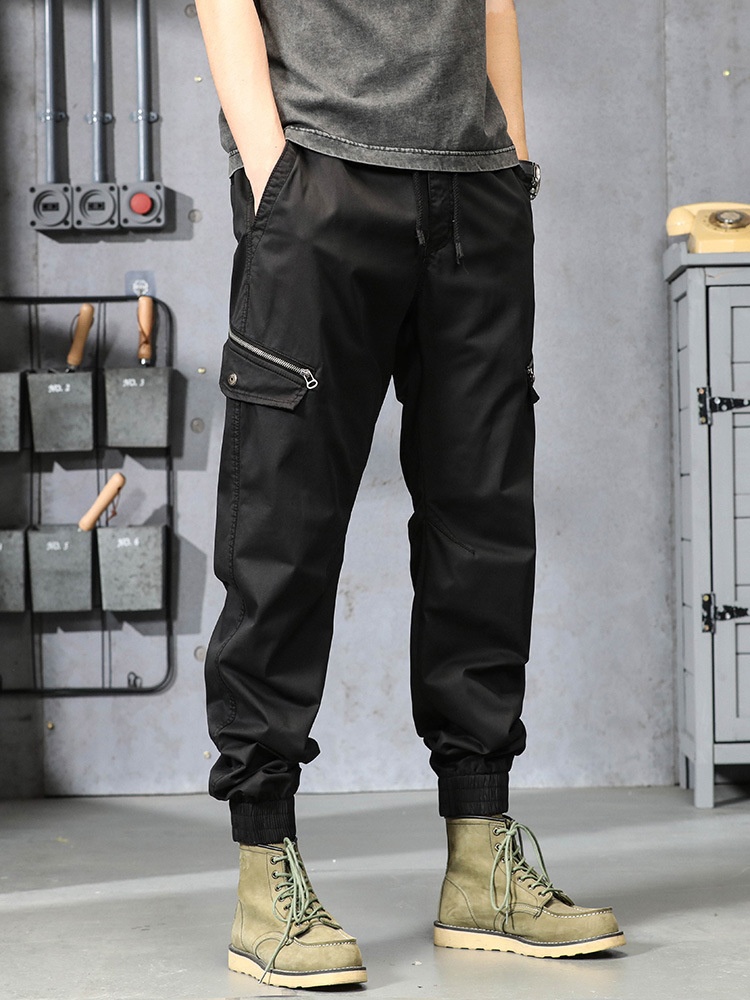 Slim Fit Stretch Functional Men's Jogger Cargo Pants for Casual Athletic Wear
