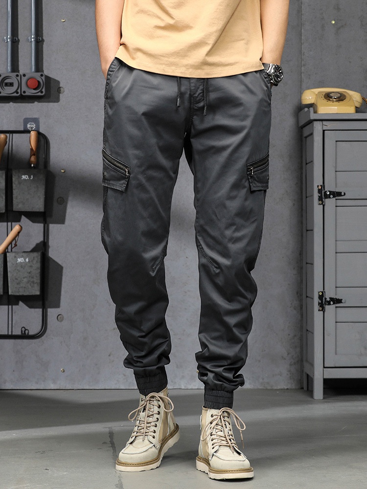 Slim Fit Stretch Functional Men's Jogger Cargo Pants for Casual Athletic Wear