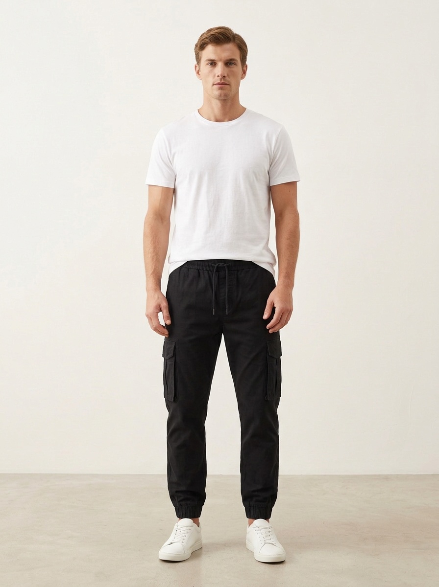 Lässige, taillierte Vintage-Cargohose für Herren – ideal für sportliche Freizeitkleidung