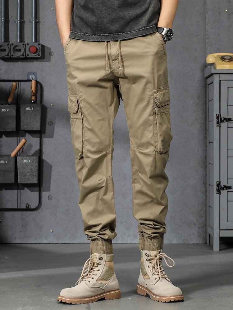 Lässige, taillierte Vintage-Cargohose für Herren – ideal für sportliche Freizeitkleidung