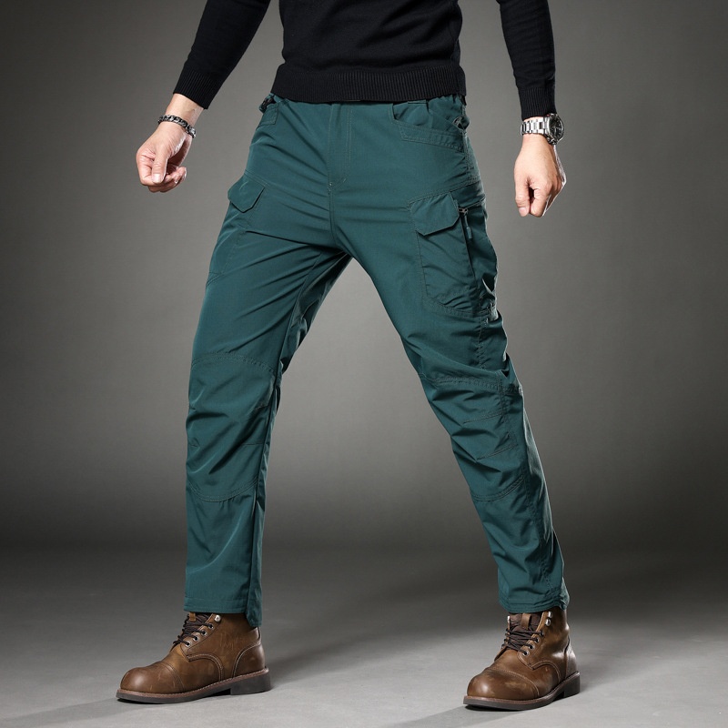 Slim Fit Vintage Straight Leg Men's Cargo Pants