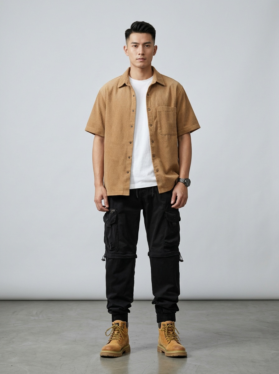 Relaxed Fit Vintage Functional Outdoor Tapered Men's Cargo Pants