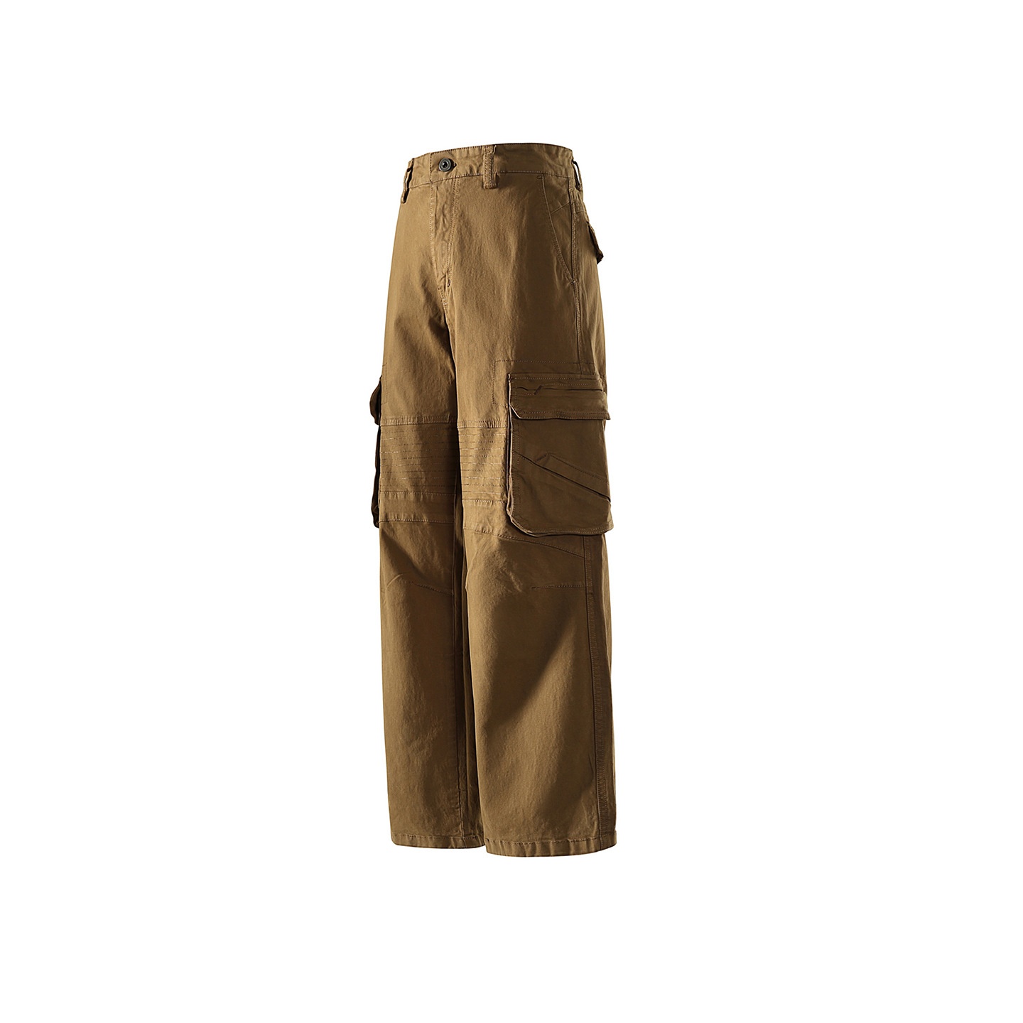 Relaxed Fit Straight Leg Multi-Pocket Men's Cargo Pants for Casual Wear