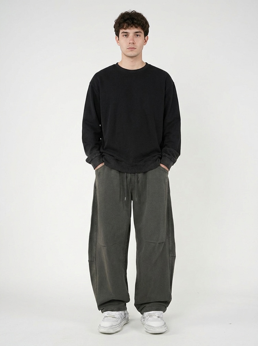 Functional Multi-Pocket Fleece-Lined Men's Cargo Pants for Winter Casual Wear