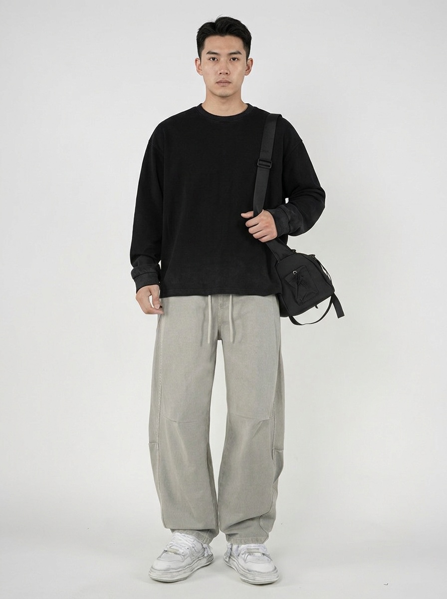 Functional Multi-Pocket Fleece-Lined Men's Cargo Pants for Winter Casual Wear