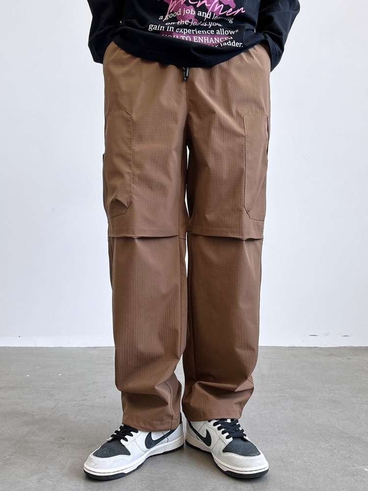 Wide-Leg Multi-Pocket Stretch Winter Men's Cargo Pants