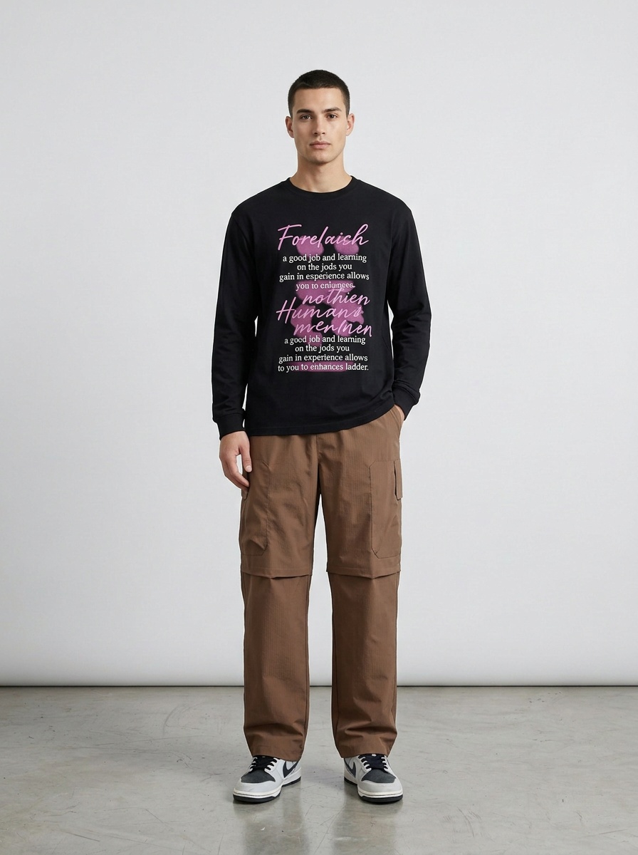 Wide-Leg Multi-Pocket Stretch Winter Men's Cargo Pants