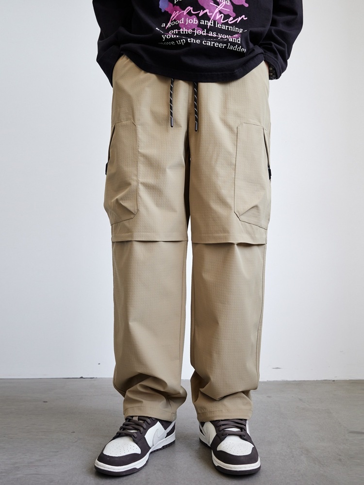 Wide-Leg Multi-Pocket Stretch Winter Men's Cargo Pants