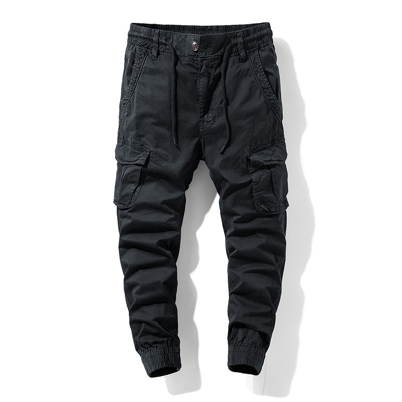 Multi-Pocket Stretch Fit Tapered Men's Cargo Pants