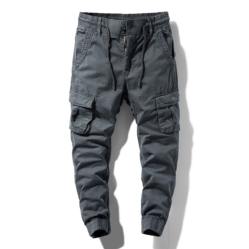 Multi-Pocket Stretch Fit Tapered Men's Cargo Pants