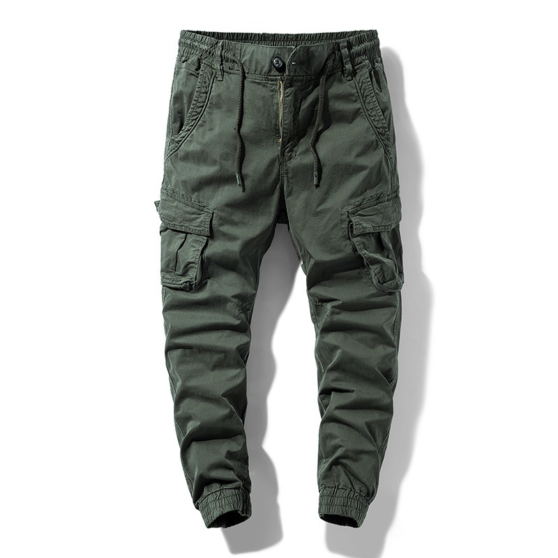 Multi-Pocket Stretch Fit Tapered Men's Cargo Pants