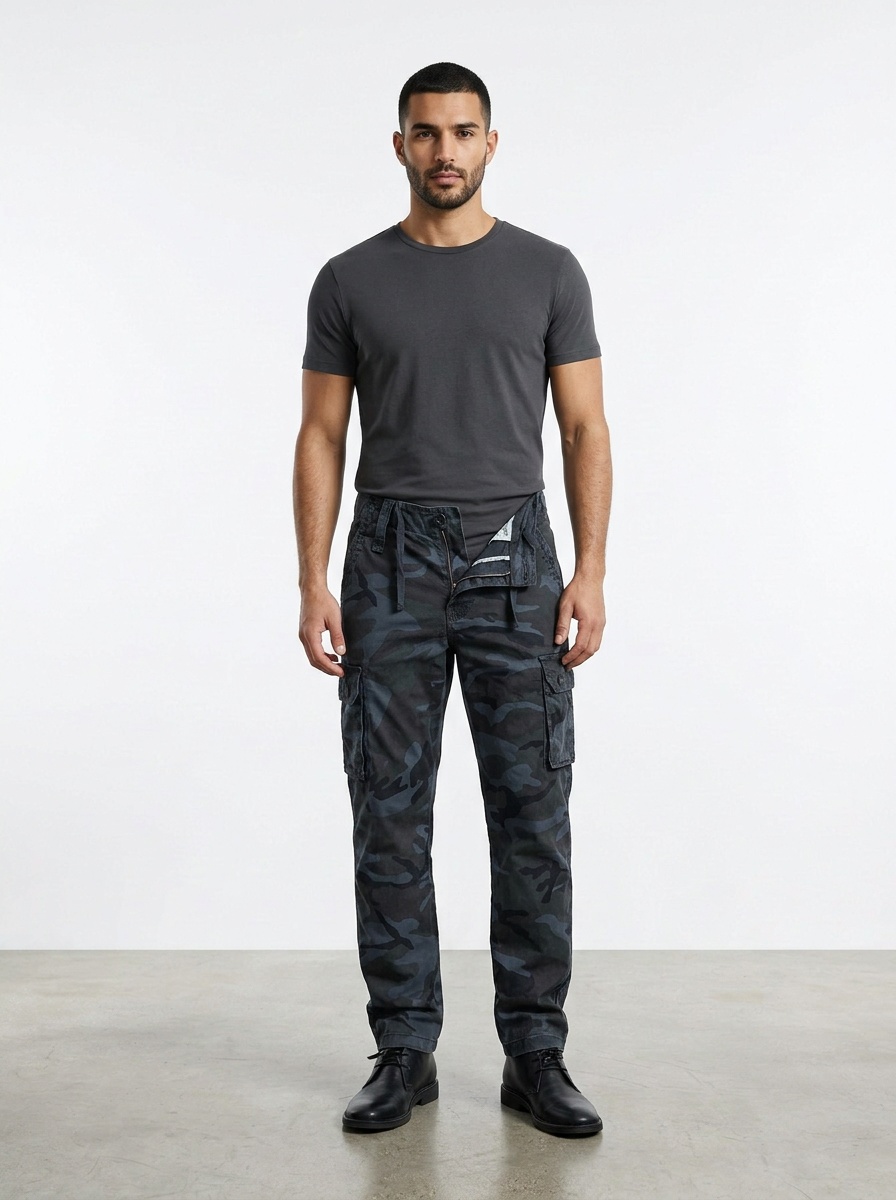 Straight Fit Outdoor Tactical Men's Cargo Pants for Casual Wear