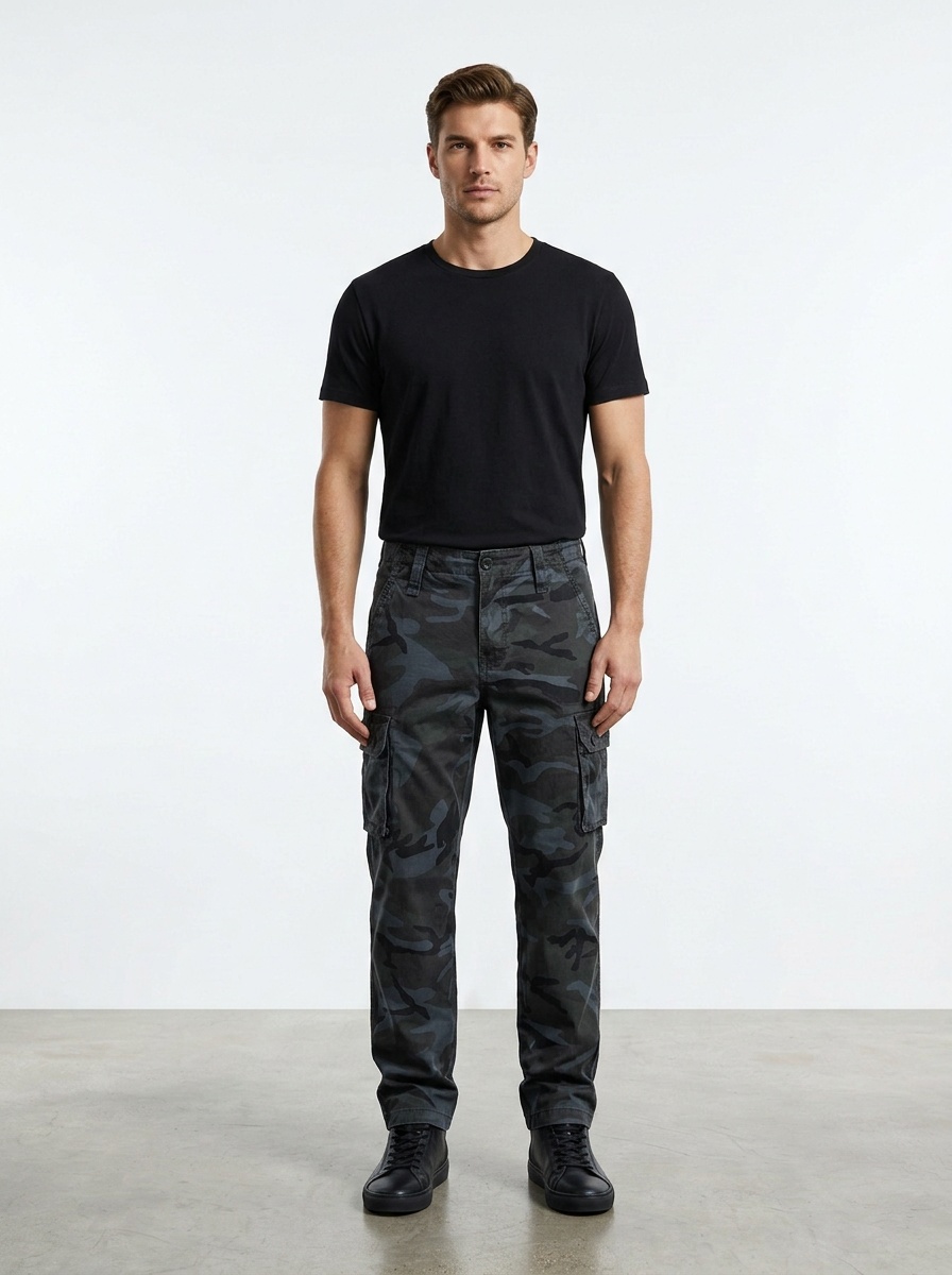 Straight Fit Outdoor Tactical Men's Cargo Pants for Casual Wear
