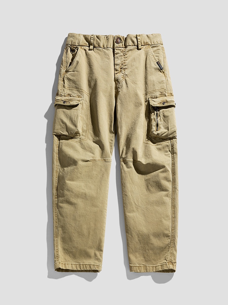 Relaxed Fit Stretch Men's Cargo Pants for Casual Athletic Wear