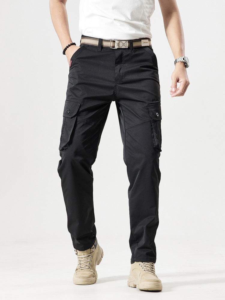 Vintage Multi-Pocket Outdoor Men's Cargo Pants for Casual Wear