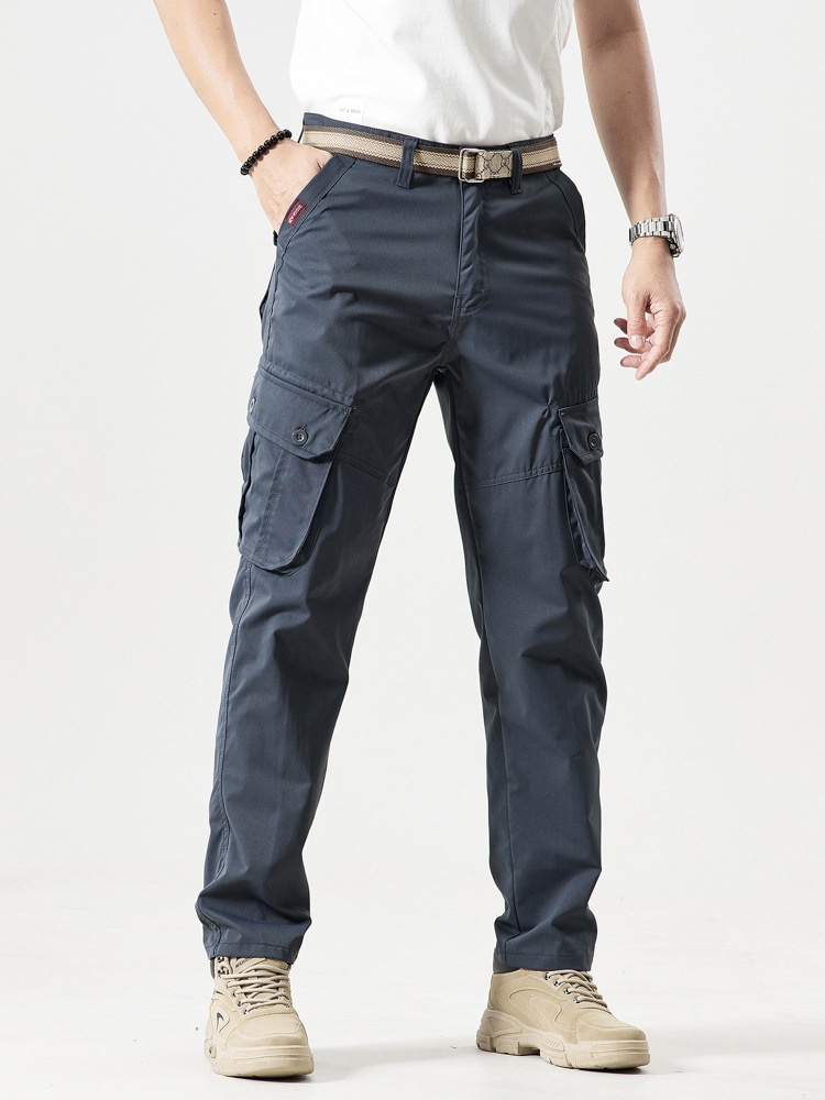 Vintage Multi-Pocket Outdoor Men's Cargo Pants for Casual Wear