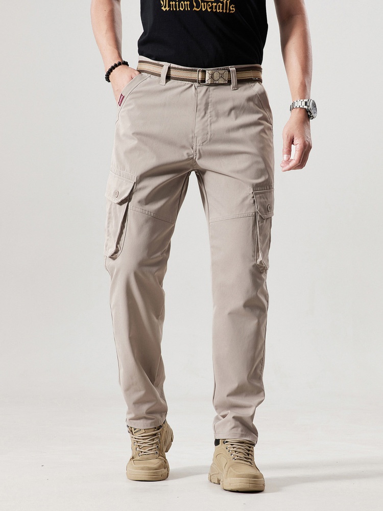 Vintage Multi-Pocket Outdoor Men's Cargo Pants for Casual Wear