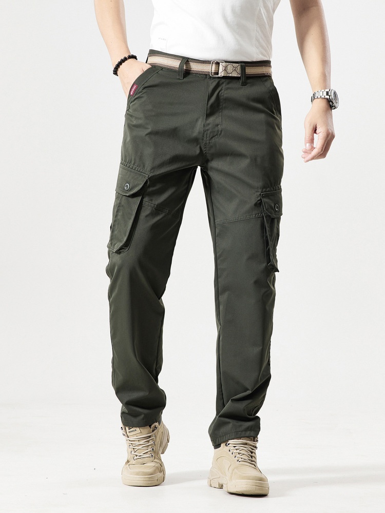 Vintage Multi-Pocket Outdoor Men's Cargo Pants for Casual Wear