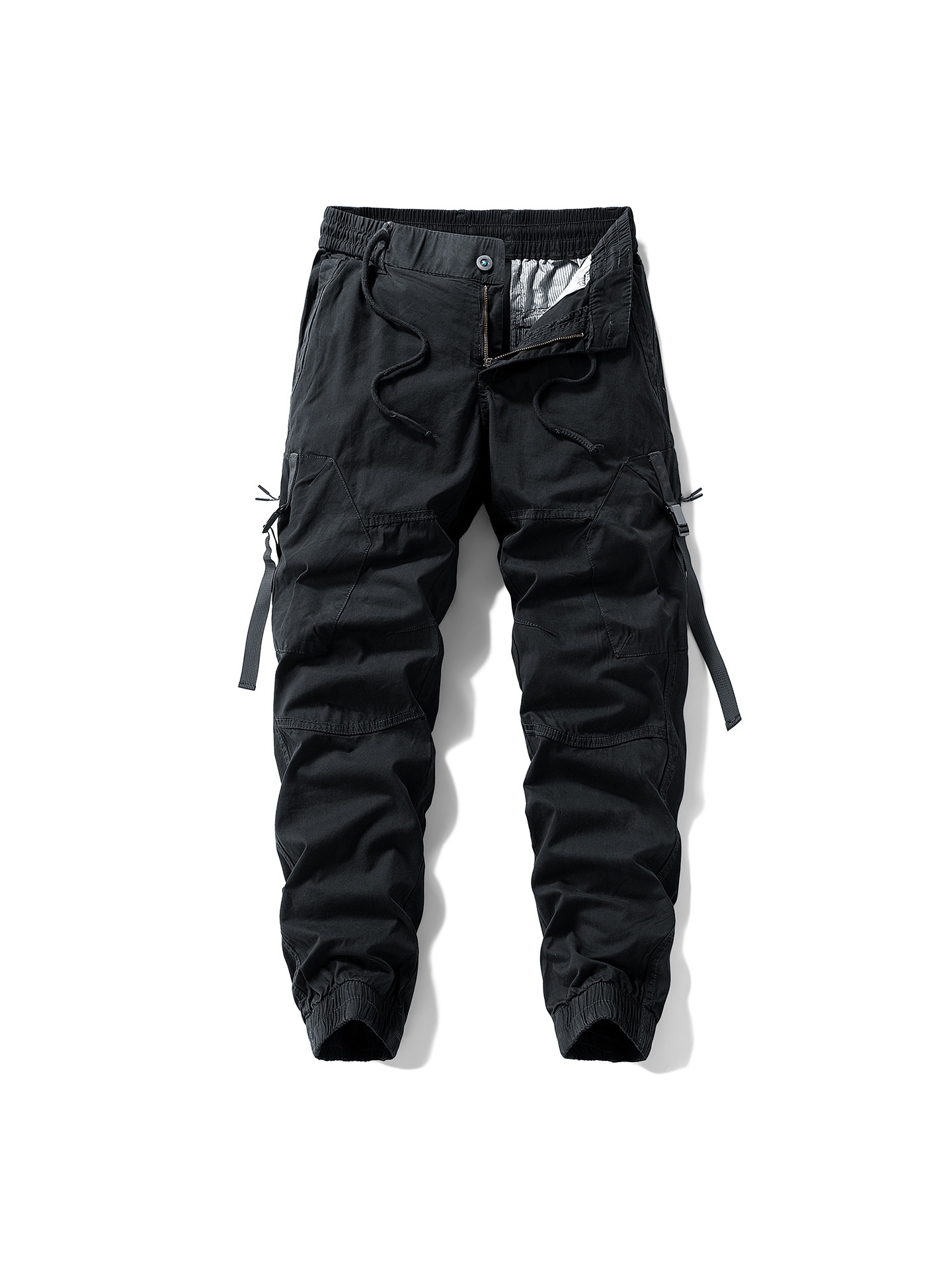 Loose Fit Tapered Men's Cargo Pants for Casual Outdoor Wear