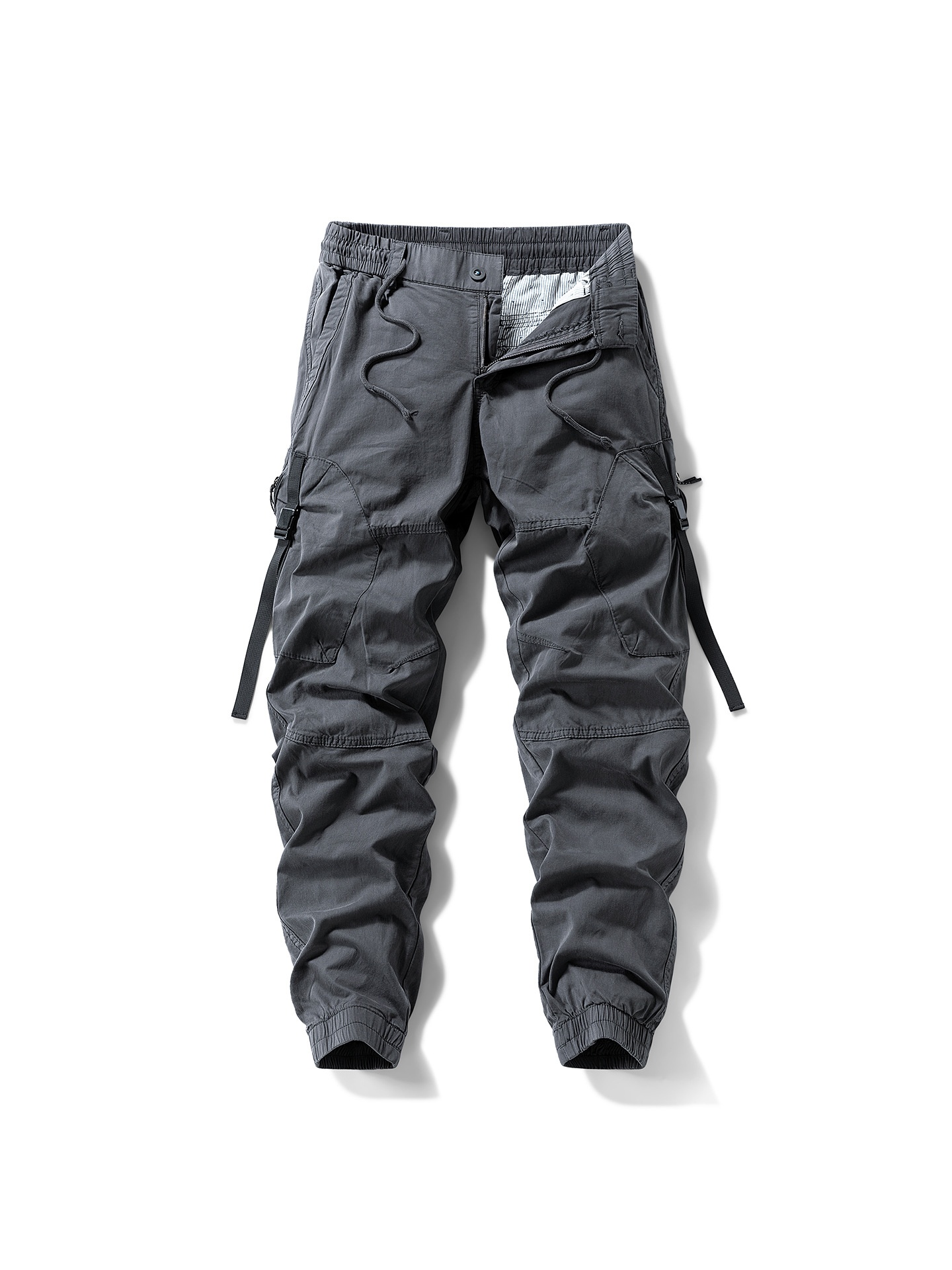Loose Fit Tapered Men's Cargo Pants for Casual Outdoor Wear