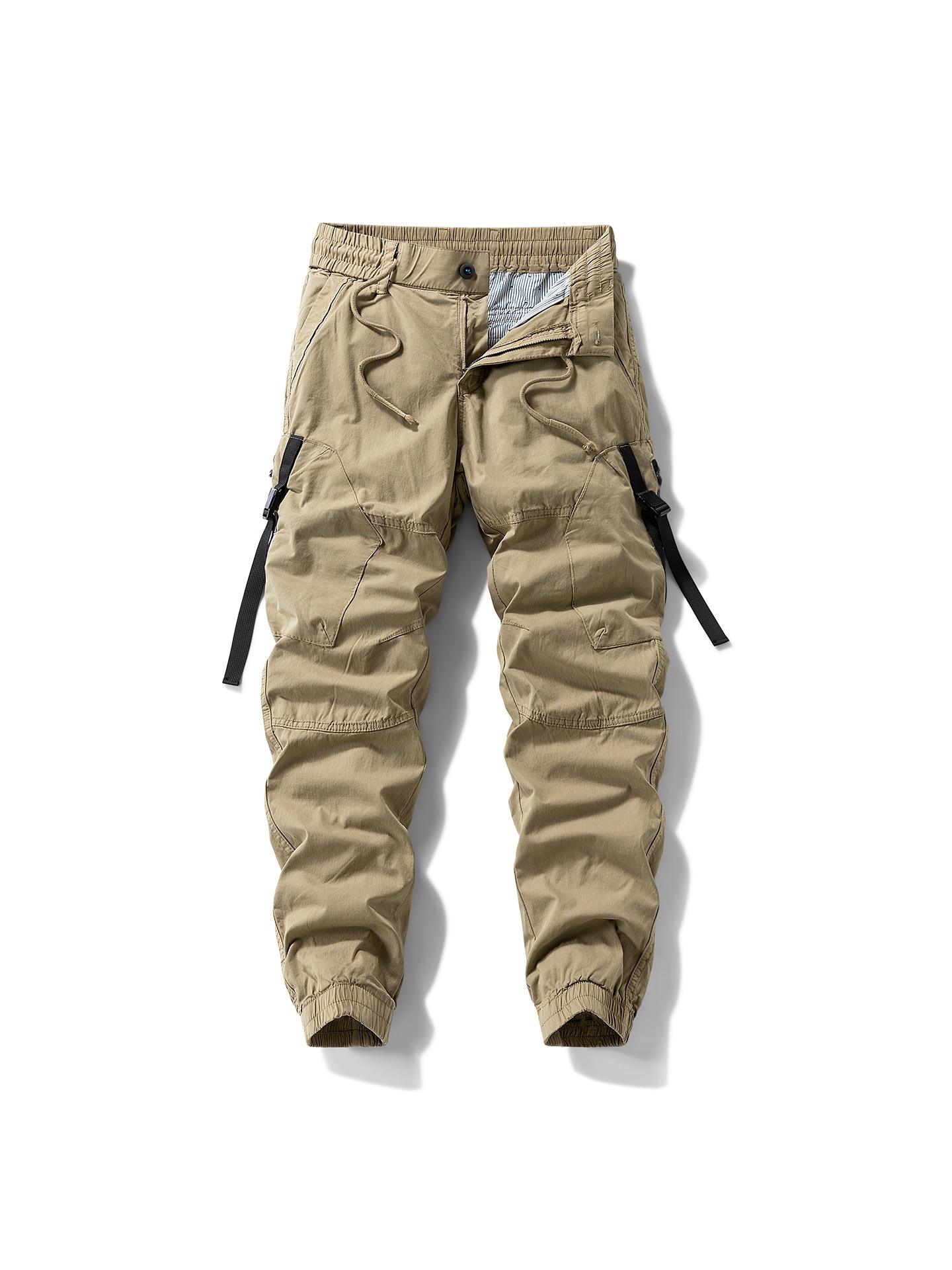 Loose Fit Tapered Men's Cargo Pants for Casual Outdoor Wear