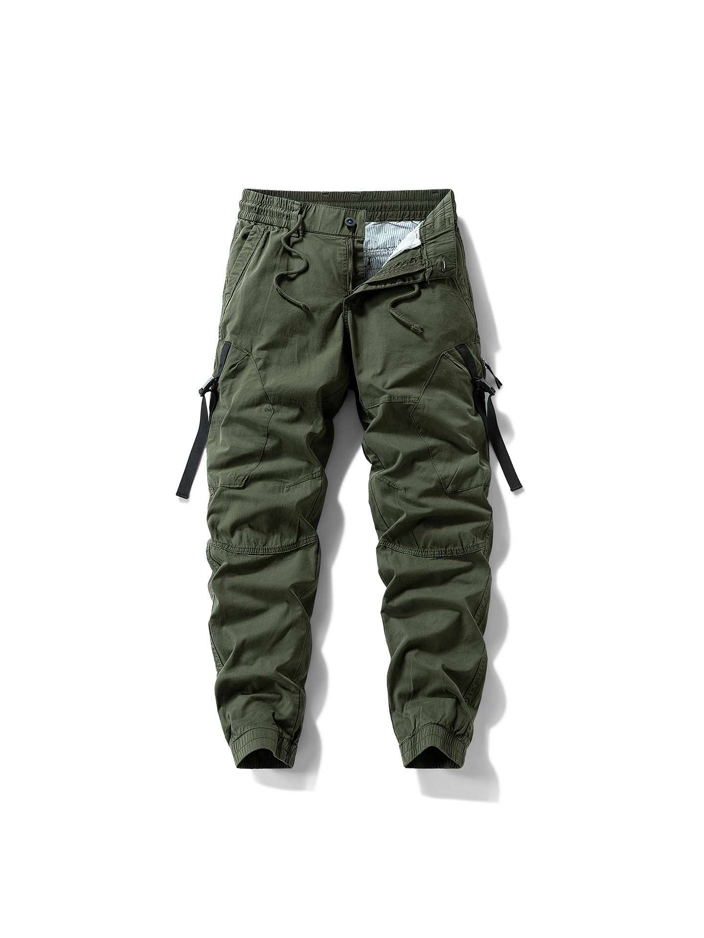 Loose Fit Tapered Men's Cargo Pants for Casual Outdoor Wear