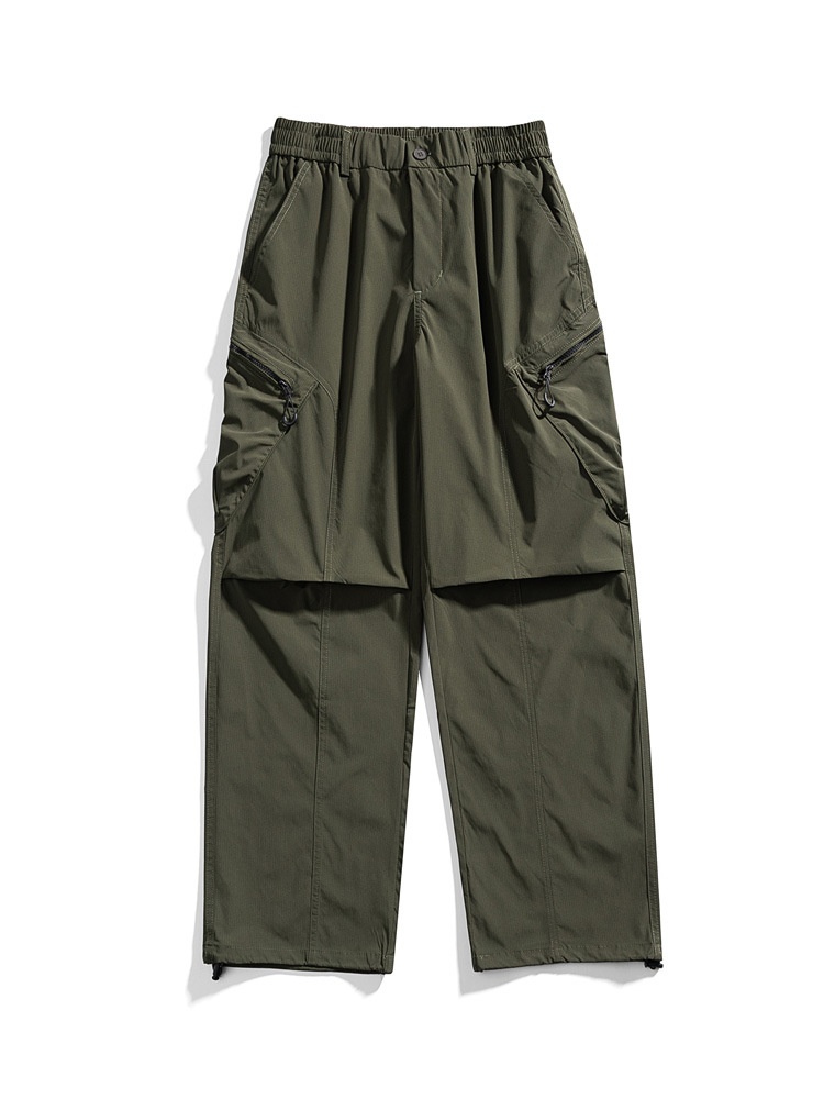 Wide-Leg Multi-Pocket Vintage Casual Men's Cargo Pants