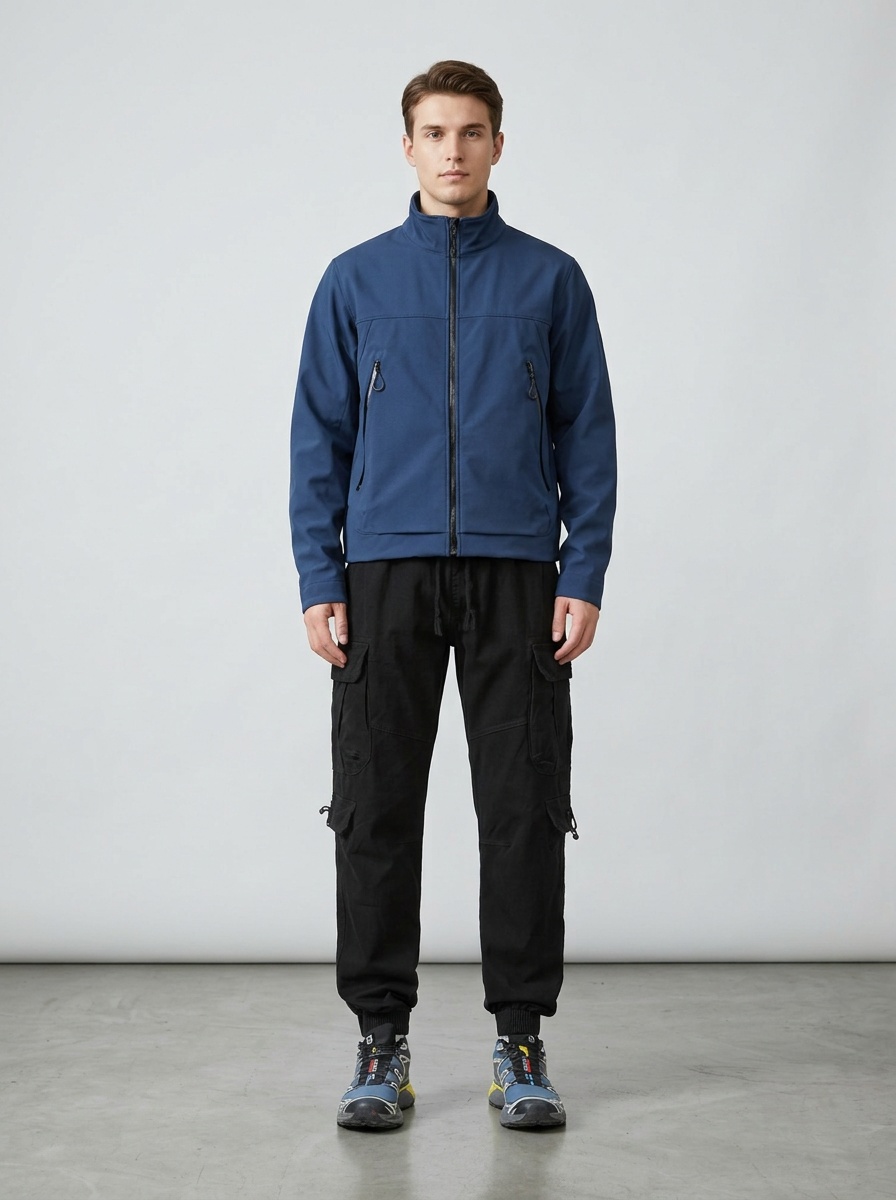 Multi-Pocket Cuffed Casual Autumn Men's Cargo Pants