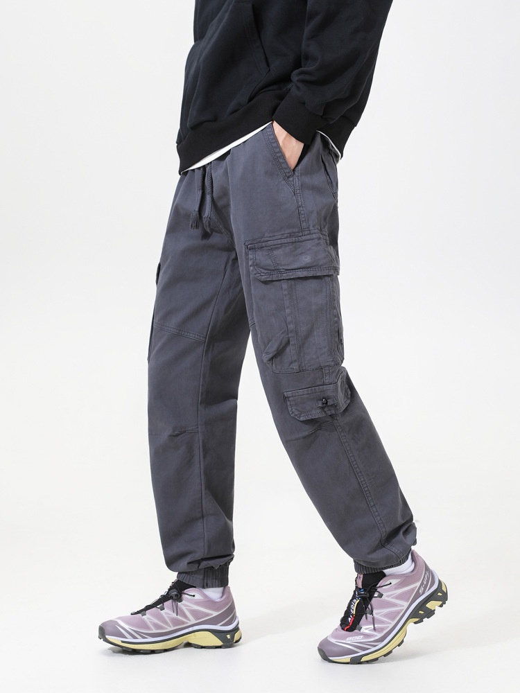 Multi-Pocket Cuffed Casual Autumn Men's Cargo Pants