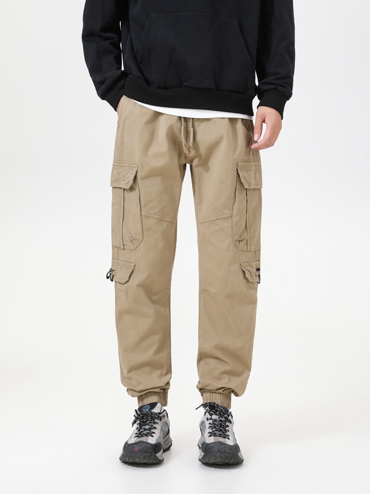 Multi-Pocket Cuffed Casual Autumn Men's Cargo Pants