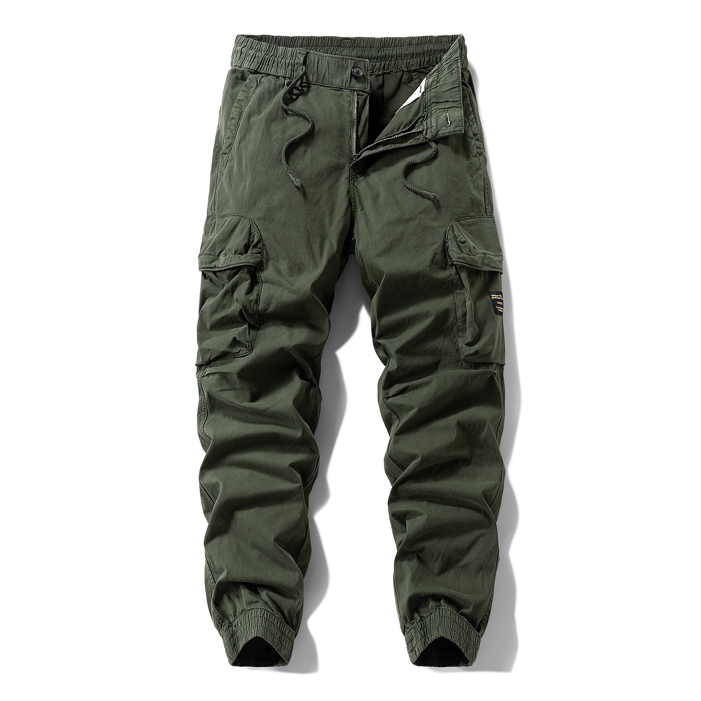 Tapered Retro Multi-Pocket Men's Cargo Pants for Casual Wear