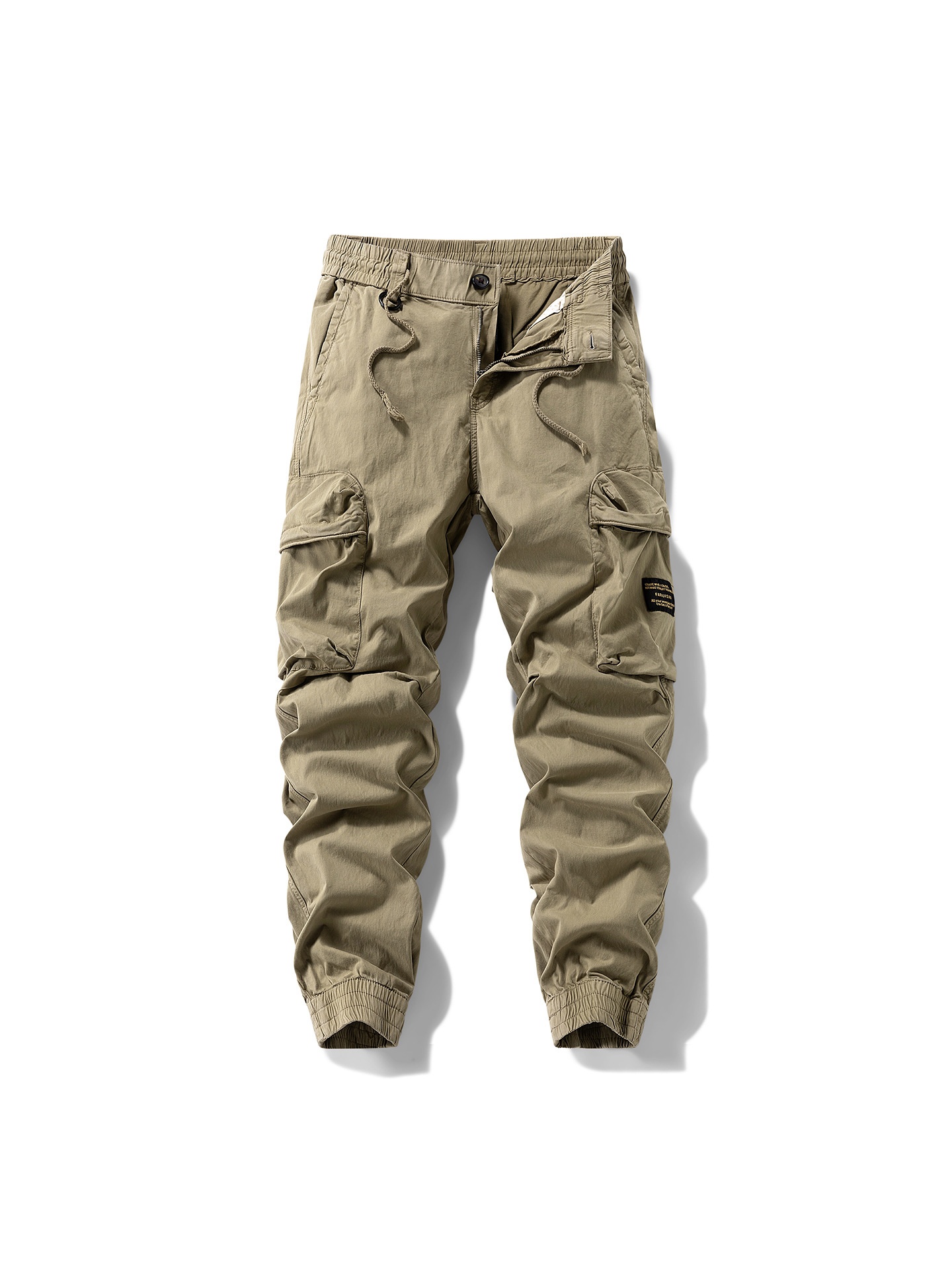 Tapered Retro Multi-Pocket Men's Cargo Pants for Casual Wear