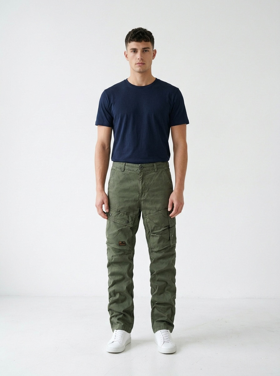Multi-Pocket Casual Spring Men's Cargo Pants for Outdoor Wear