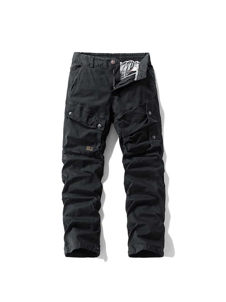 Multi-Pocket Casual Spring Men's Cargo Pants for Outdoor Wear