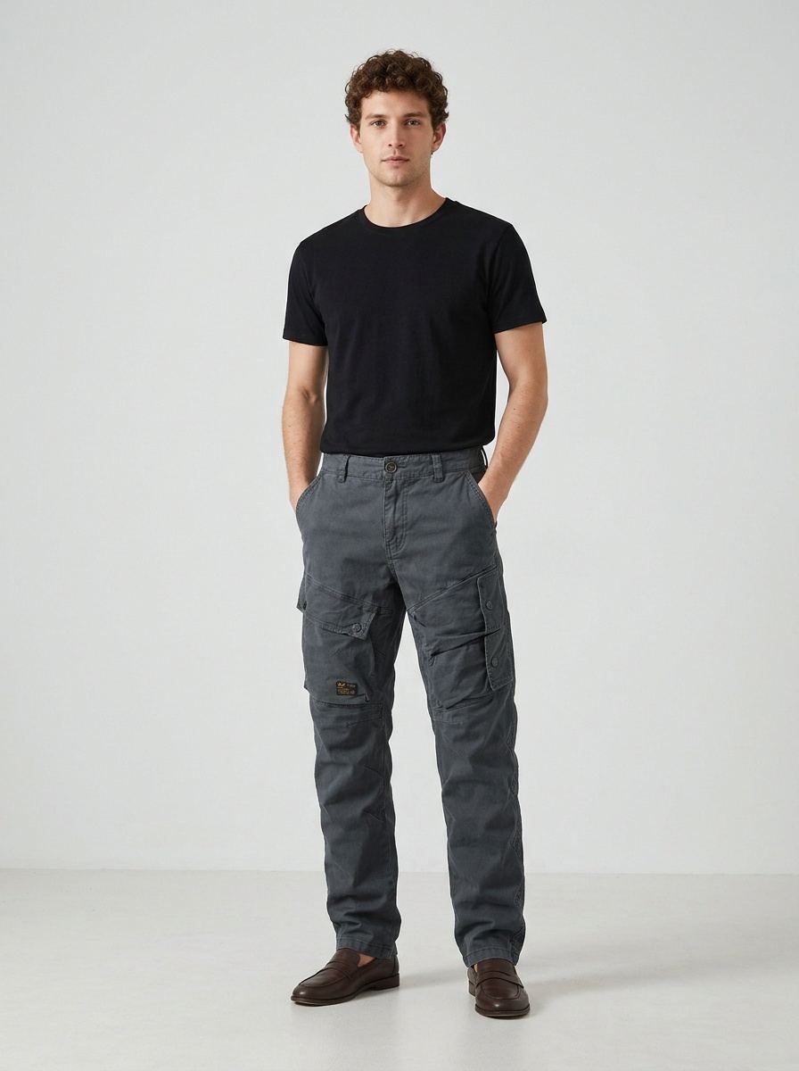 Multi-Pocket Casual Spring Men's Cargo Pants for Outdoor Wear