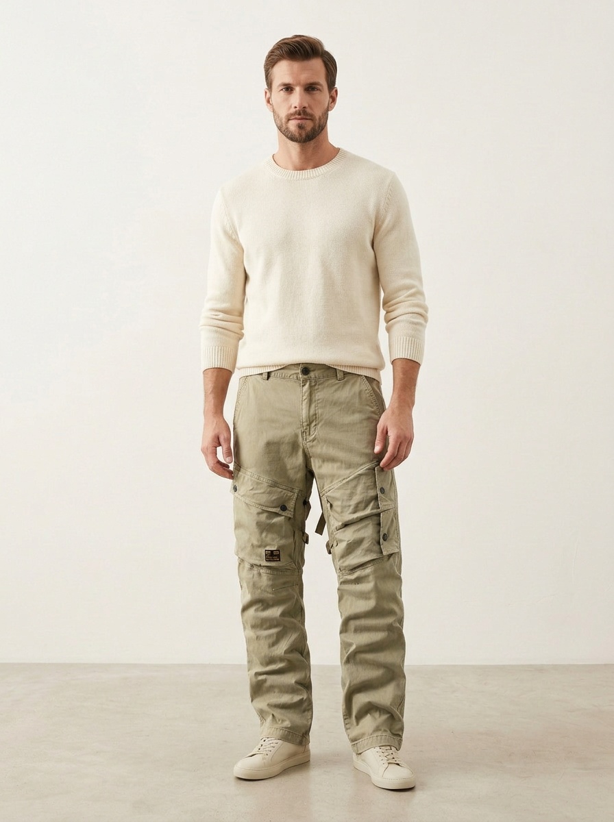 Multi-Pocket Casual Spring Men's Cargo Pants for Outdoor Wear