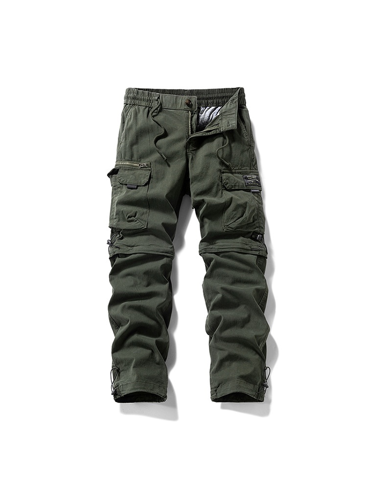 Straight Leg Loose Fit High Street Outdoor Men's Cargo Pants for Casual Wear