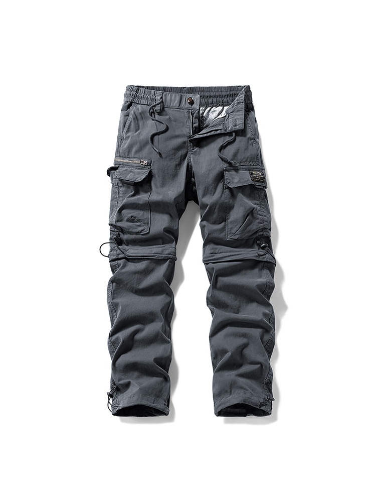 Straight Leg Loose Fit High Street Outdoor Men's Cargo Pants for Casual Wear