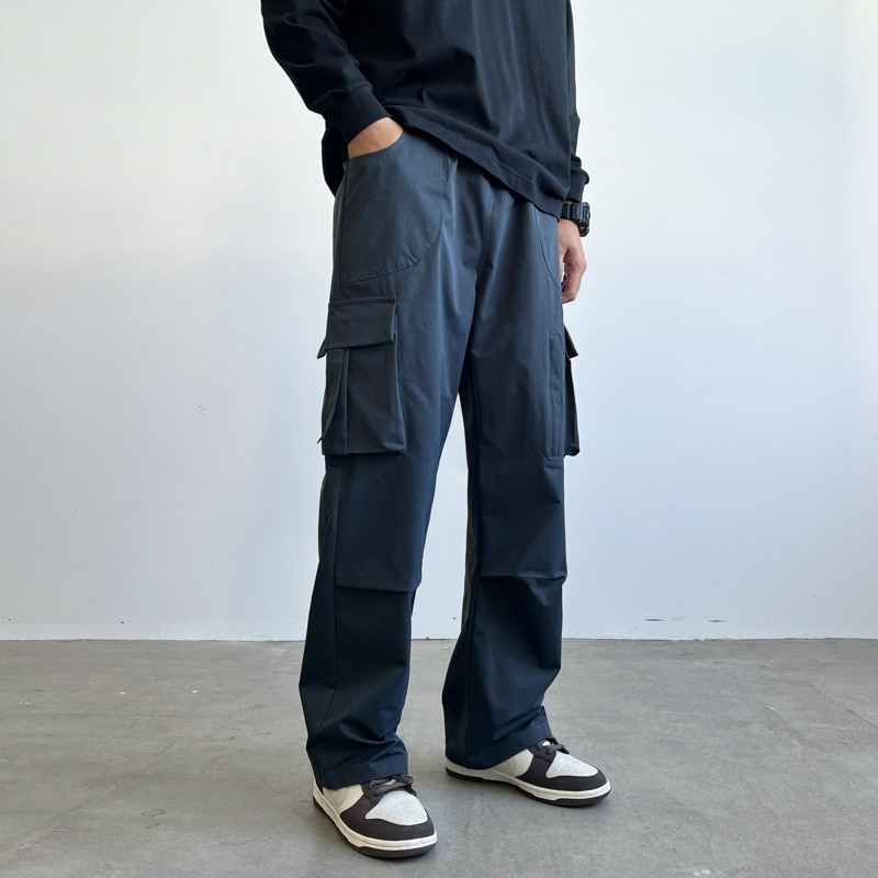 Wide-Leg Multi-Pocket Stretch Winter Casual Men's Cargo Pants
