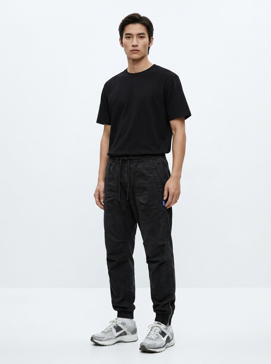 Relaxed Fit Vintage Men's Cargo Pants for Outdoor Casual Wear