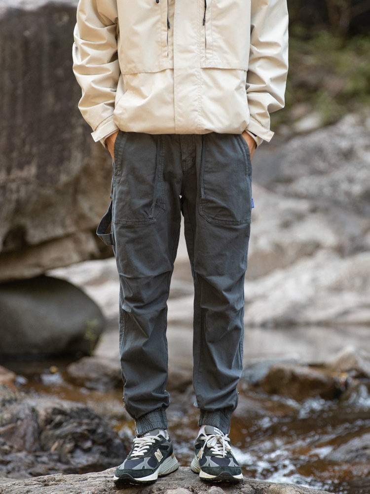 Relaxed Fit Vintage Men's Cargo Pants for Outdoor Casual Wear