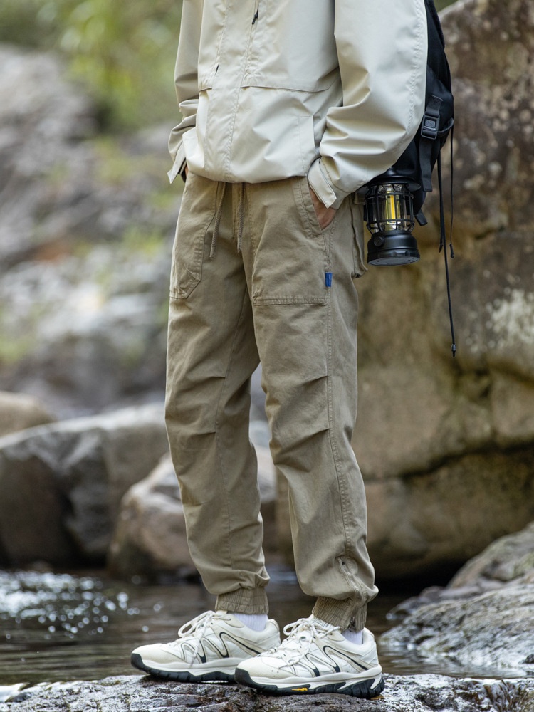 Relaxed Fit Vintage Men's Cargo Pants for Outdoor Casual Wear