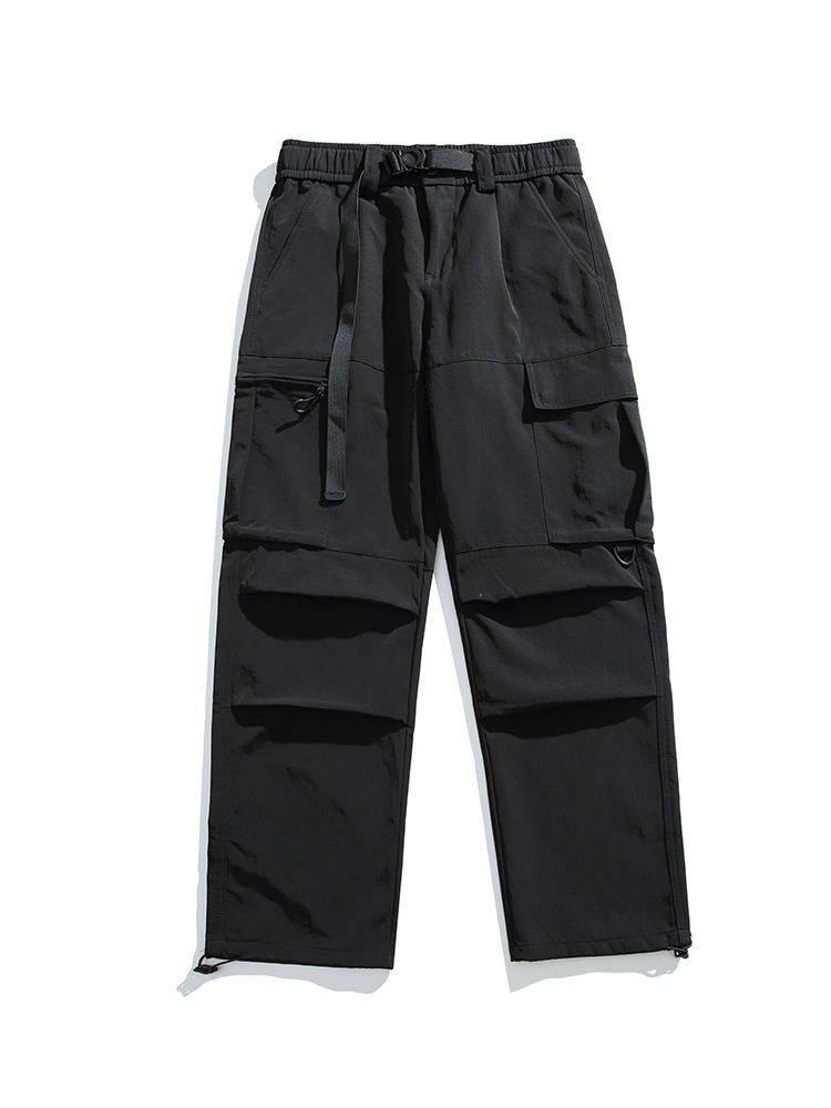 Functional Wide-Leg Multi-Pocket Men's Cargo Pants for Casual Wear