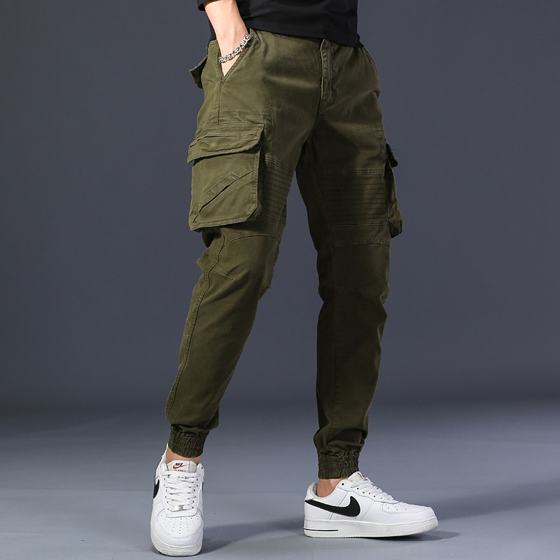 Relaxed Fit Vintage Multi-Pocket Men's Jogger Cargo Pants