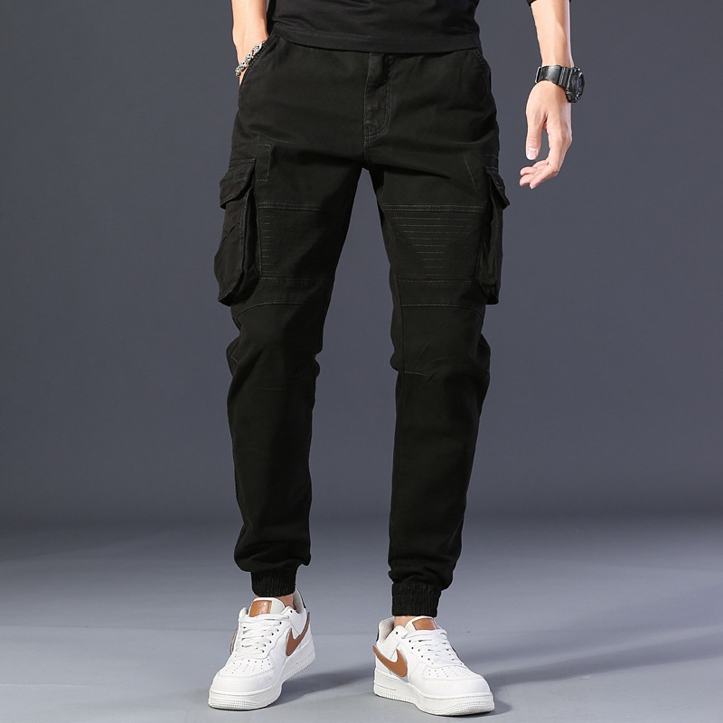 Relaxed Fit Vintage Multi-Pocket Men's Jogger Cargo Pants