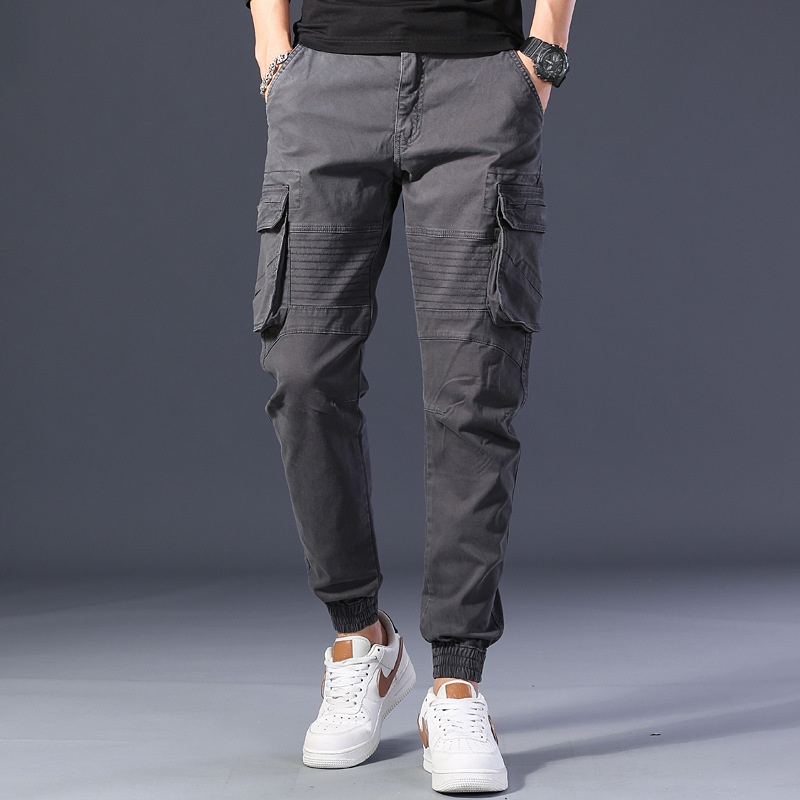 Relaxed Fit Vintage Multi-Pocket Men's Jogger Cargo Pants